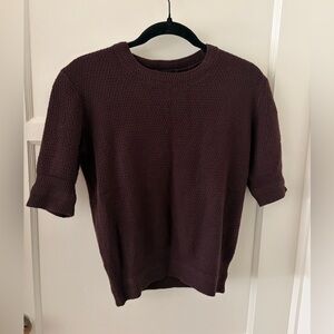 Ann Taylor Rich Brown Knit Top